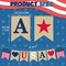 4th of July Decorations - 4th of July Banner for Memorial Day (Red white and blue)